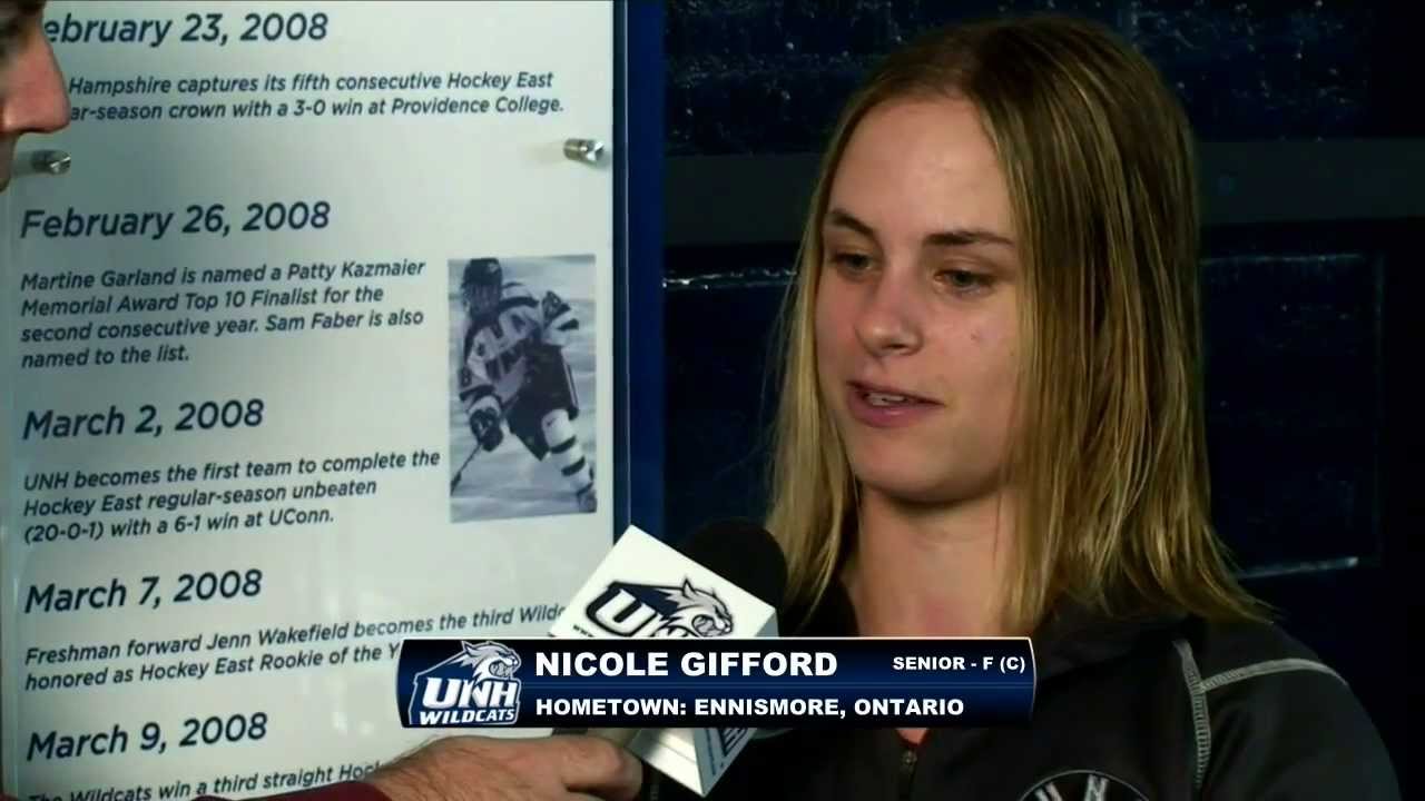 UNH Women's Hockey Nicole Gifford interview on WBINTV (10/05/13