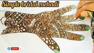 Mehndi Design Very Beautiful full Head 😍 ll#viralvideo #bridalmehndi #fullhandmehndi #beautiful #