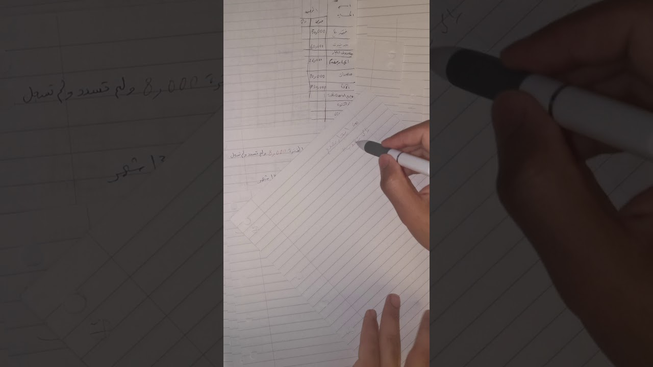 مثال قيود تسوية