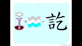 漢字的部首 : 訖
「訖」字由「言」字的和「乞」字組成。「言」字解作說話,「乞」字由「气」字減一劃而形成,代表缺乏空氣。人若缺乏空氣便不能說話,言辭便要終止。 漢字的部首 : 訖