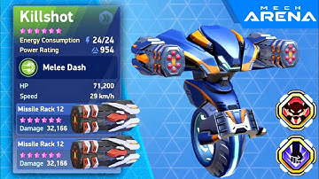 New Weapon - Missile Rack 12 - Godlike - Mech Arena: Robot Showdown