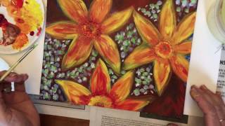 Stippling with acrylic paint