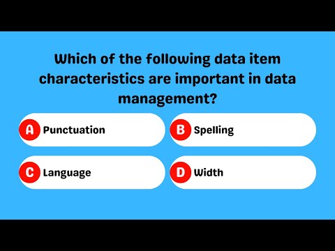 Data Item Characteristics