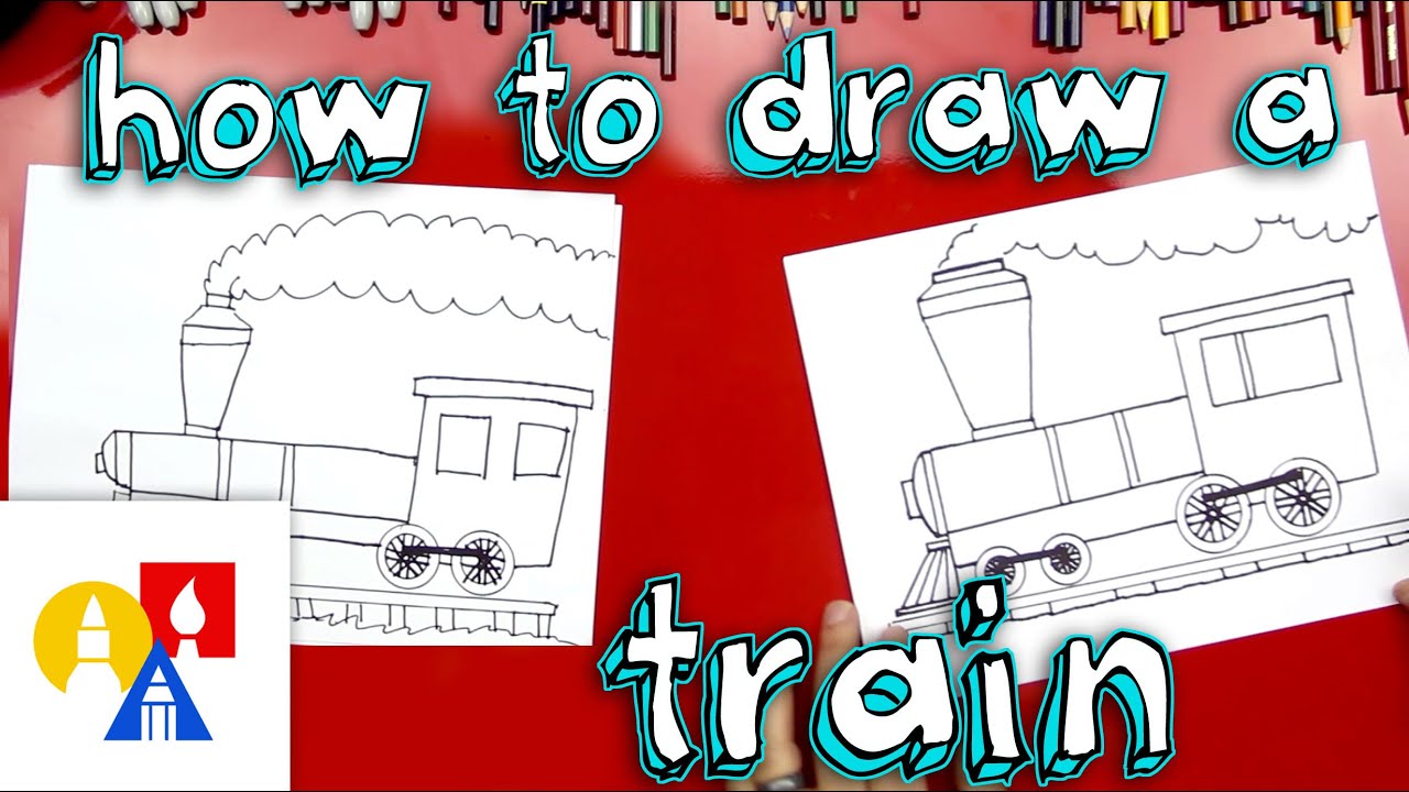 How To Draw A Train - YouTube