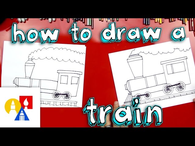 Train Drawing Tutorial - How to draw Train step by step