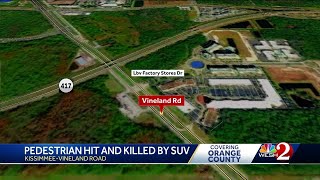 Pedestrian hit, killed in crash in Orange County