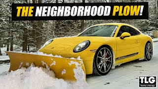 Snow Driving in a Porsche 911: Drifting and Avoiding Trees! POV