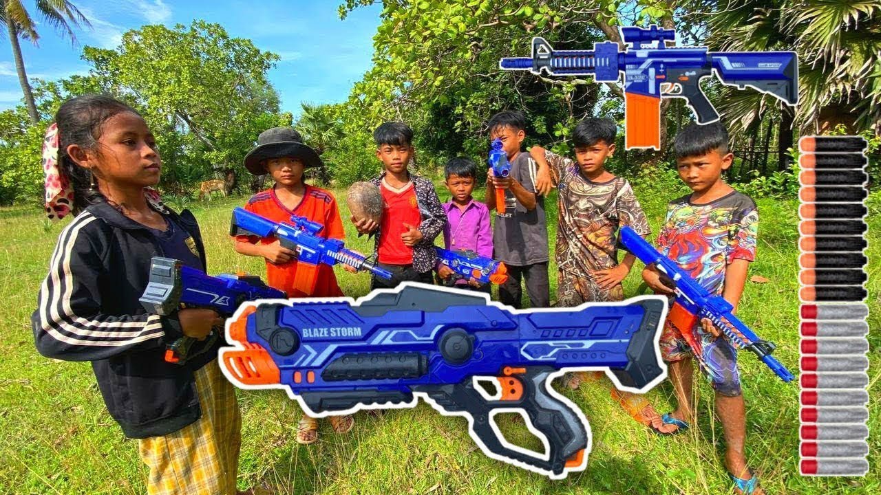 Nerf war. Game fighting 🎯 NERF WAR: Epic Battle in the Backyard!”