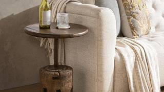 Amira Accent Table Large – Natural | Classic Home | Zin Home
