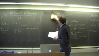 Famous Lecture 23 - Part a: Total Error of FD Approximations Wealth