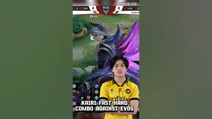KAIRI SUPER FAST HAND COMBO ON HIS LING 🔥🥶 #mobilelegend #kairi #mplids12