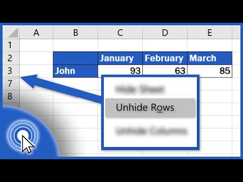 Video: How To Display Hidden Cells In Excel