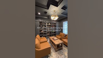 The home library we have dreamt of! Such a moody and cozy spot for a rainy day with a good book