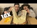 WE ORDERED 10X EXTRA CHEESE ON OUR PIZZA!