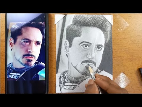 How To Draw Tony stark | #tonystark Drawing | Draw With #uditsarkarart