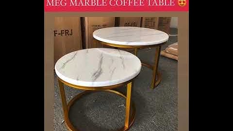 MEG MARBLE COFFEE TABLE 2IN1 | Cara Pasang