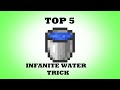 TOP 5 INFINITE WATER BUCKET TRICKS IN MINECRAFT I #SHORTS