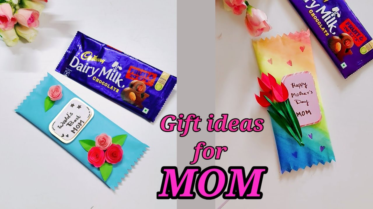 Beautiful chocolate wrapping craft for mom 