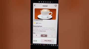 Figma Prototype for a Coffee ordering Mobile App