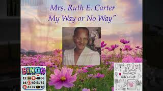 Service for Mrs. Ruth E. Carter 2026 05 28