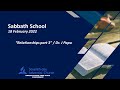 19 February 2022: Sabbath School: &quot;Relationships part 3&quot; / Dr. J Papu