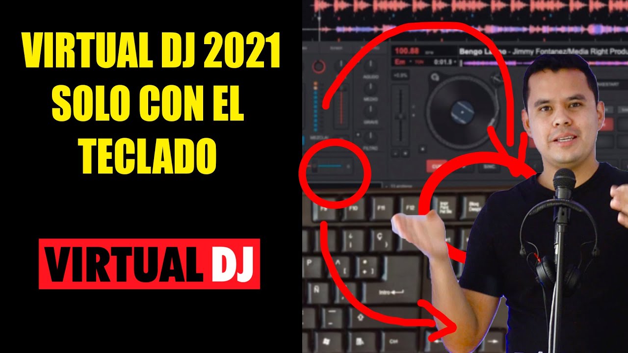 Clase para DJ en Casa | virtual dj 2021 SOLO CON EL TECLADO 🎹 [SIN CONTROLADOR]
