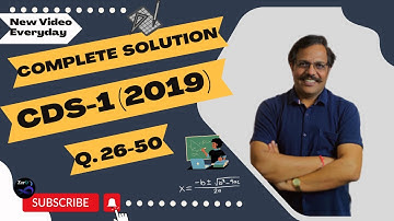 CDS 1 2019 Maths | Complete Paper Solution-2 | Answer Key Set A | Preparation for CDS 1 Maths 2023 |