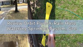 Review Orbit Port-A-Rain Hose Watering Sprinkler System, Green - 58092