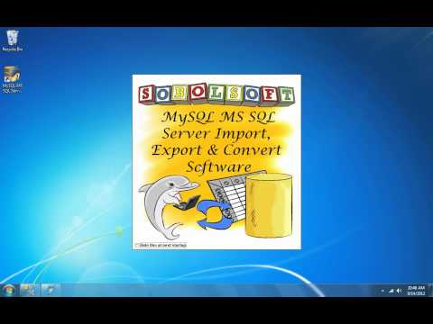 How To Use MySQL MS SQL Server Import, Export & Convert Software