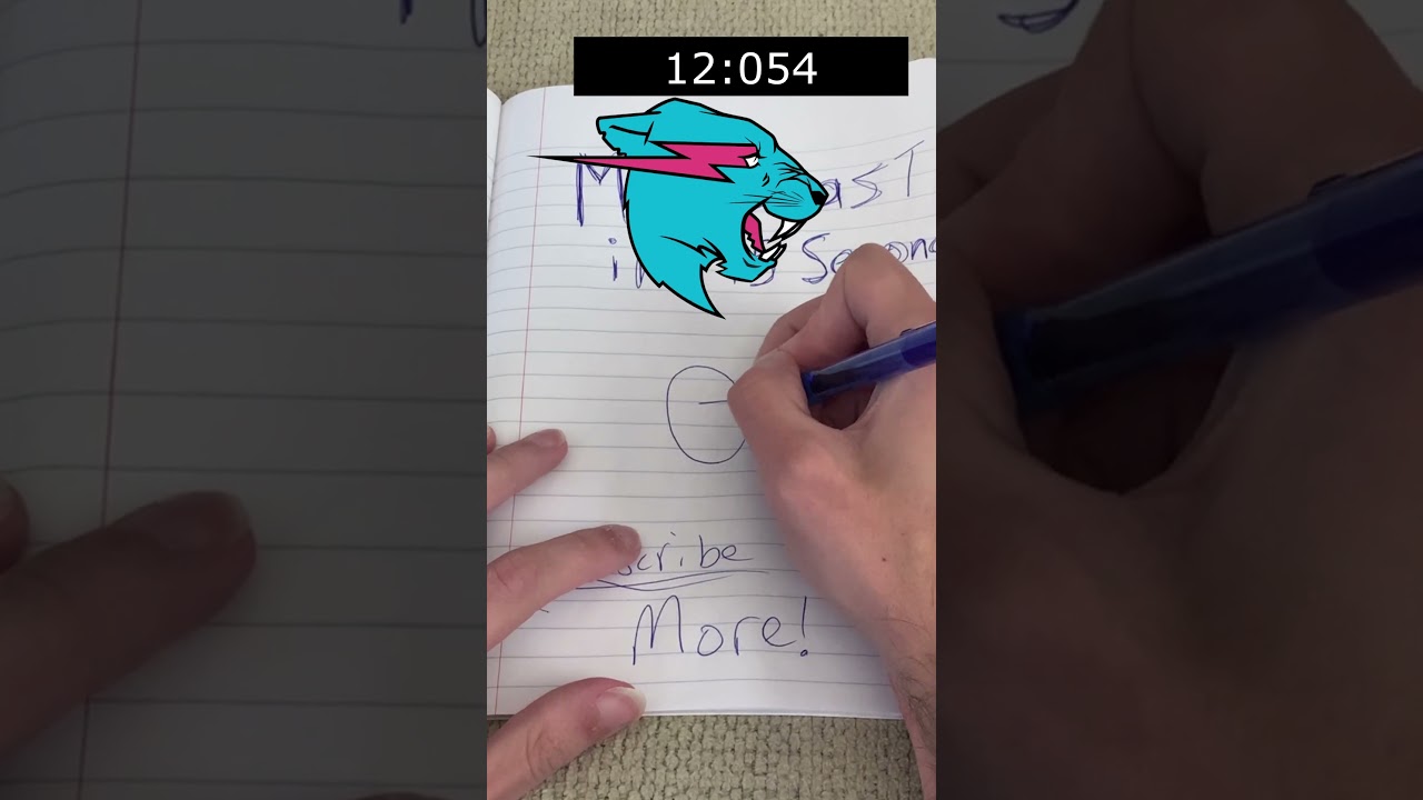 ⁣Drawing MrBeast Channel Logo in 15 Seconds