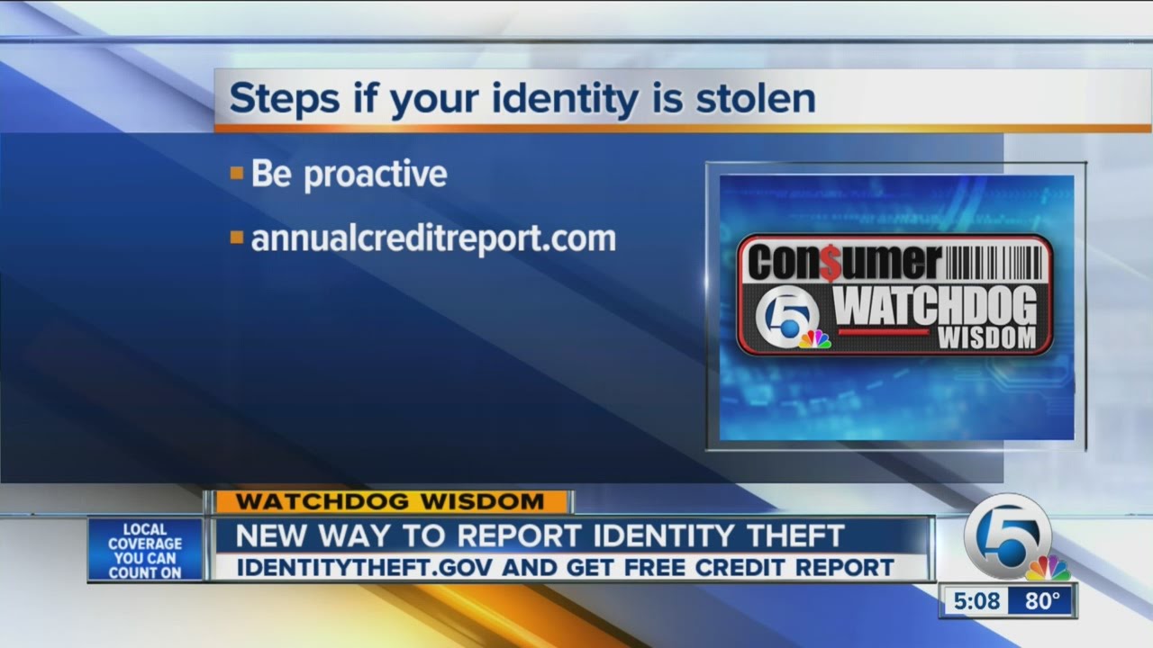 New way to report identity theft - YouTube