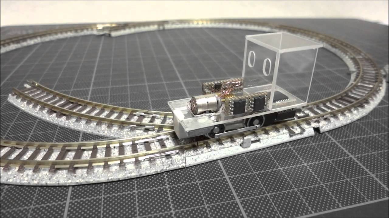 鉄道模型】HOナロー ステッピングモーターで走らせてみた 2 - YouTube