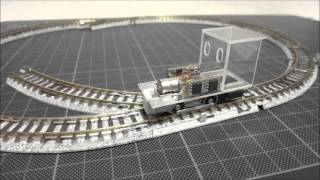 【鉄道模型】HOナロー　ステッピングモーターで走らせてみた 2