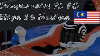 F1 2016 Campeonatos F1 PC Etapa 16 Malásia