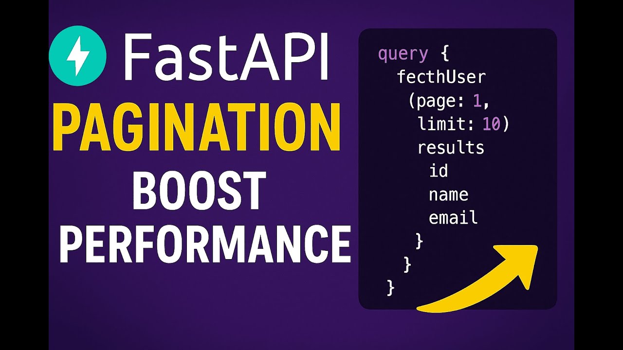 7 Implement Pagination in FastAPI + GraphQL | Optimize Your API Performance! | Use Limit & Offset