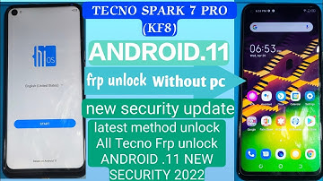 Tecno Spark 7 Pro KF8 Android 11 FRP Bypass (No Apps Install) | WITHOUT PC !! tecno kf8 frp bypass