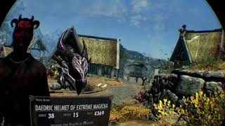 Skyrim VR - Seeing the Ebony Warrior for the first time.