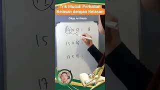 perkalian belasan dengan belasan #maths #tricksandsolutions #videoshort