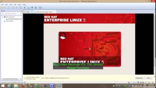 how to install Red Hat Enterprise in Linux 5 in vmware part 1