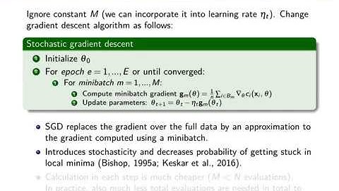Deep Learning Lecture 4.3 - Stochastic Gradient Descent