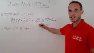ALTE MAßEINHEITEN - 1 Inch = 1 Zoll = 2,54 cm - UMWANDLUNGSBEISPIEL 3 (ADVANCED)