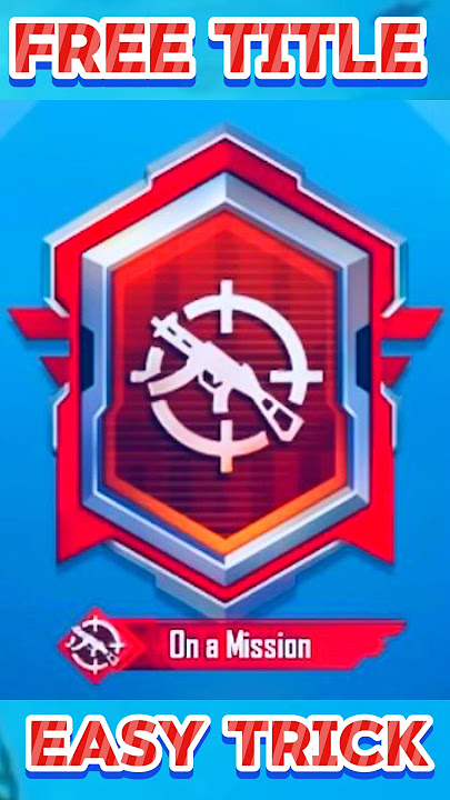 🔥ON A MISSION TITLE - PUBG MOBILE #pubgmobile