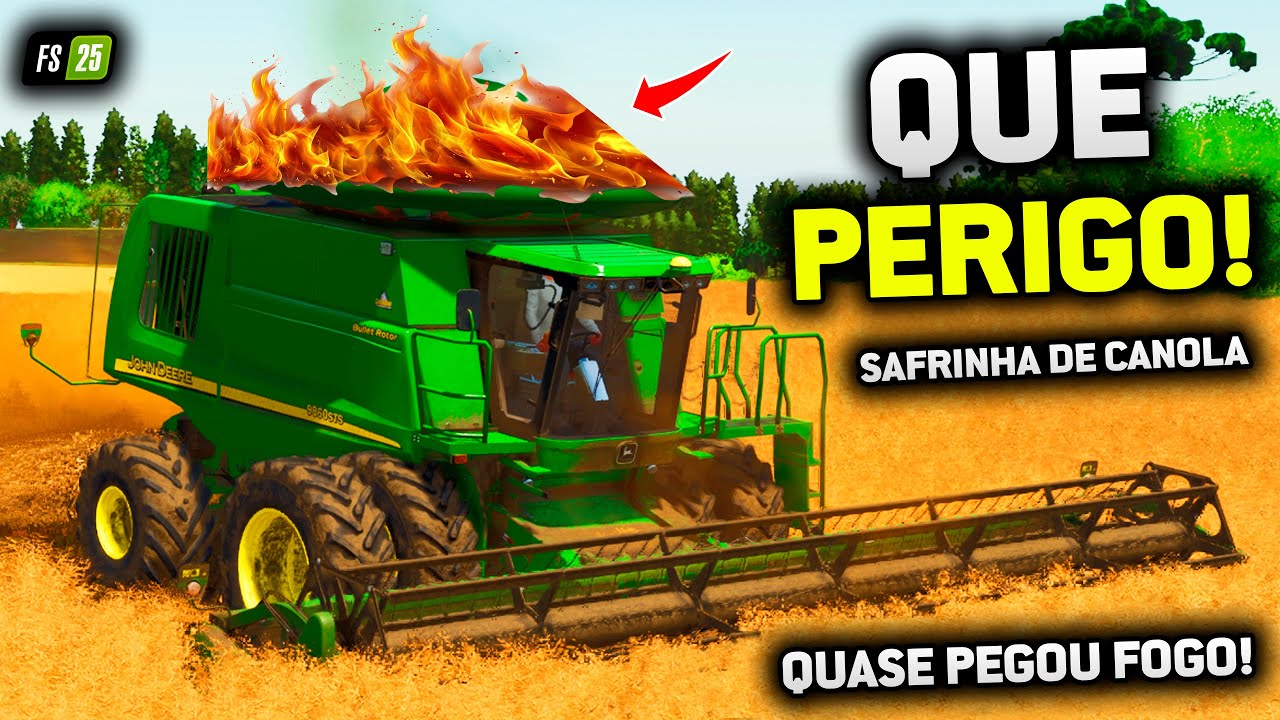 QUASE PEGOU FOGO NA FAZENDA DO FABINHO - FARMING SIMULATOR 25 - EP 72 (EM BUSCA DO SUCESSO T2)