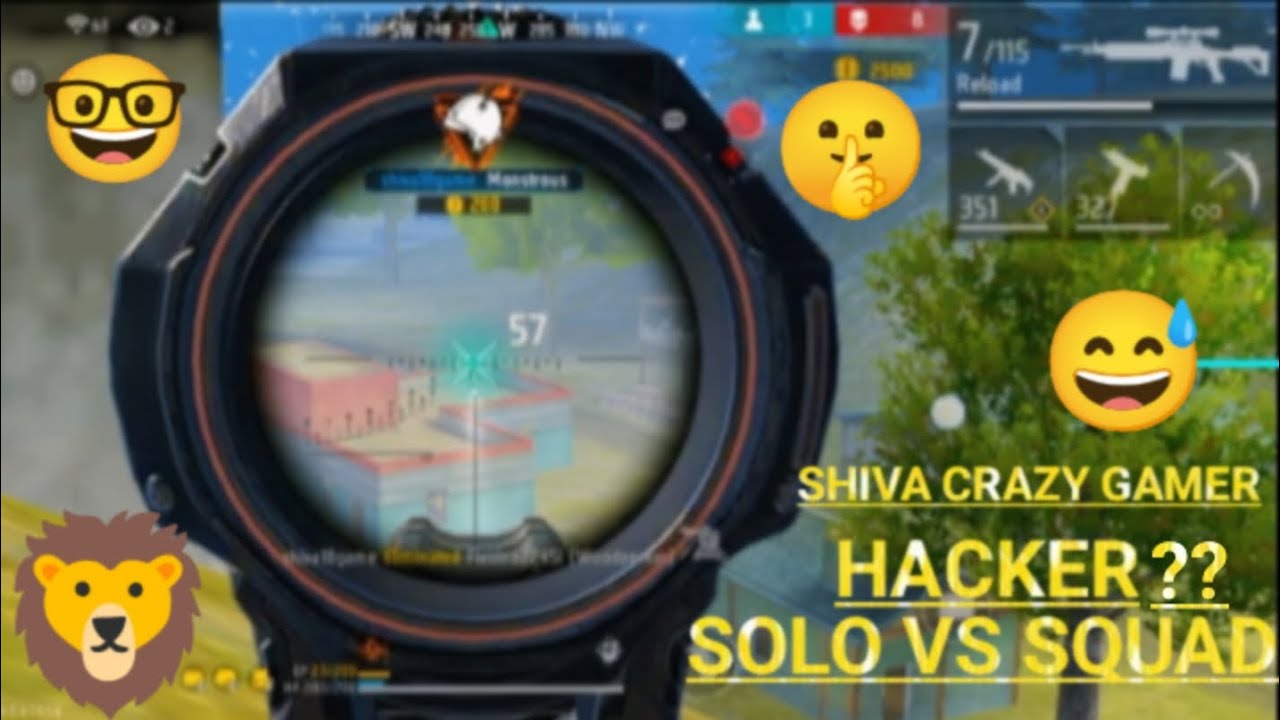 SOLO VS SQUAD 💪 HACKER?? 😯