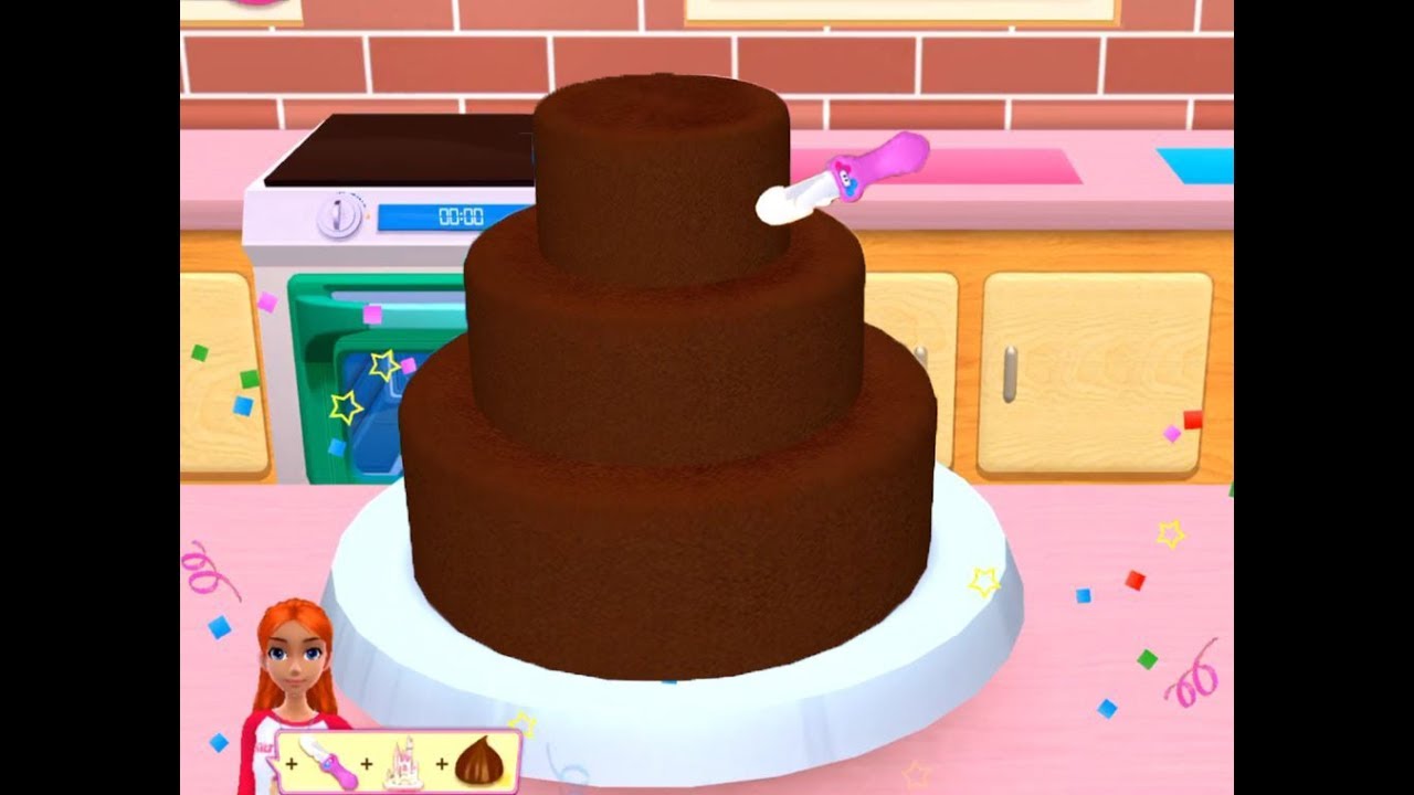 Play Fun Cake Baking Decorate Serve Cakes My Bakery Empire Baby Learn Colours Youtube