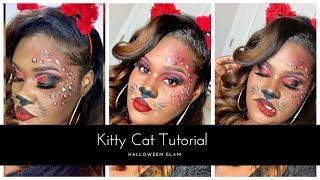 Kitty Cat Makeup Tutorial | Halloween Glam | Glamlite Pallet | Danielle Nekole