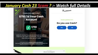 January Cash 23 Scam ? :- Watch full Details ! JanuaryCash23 ! JanuaryCash23 com Reviews