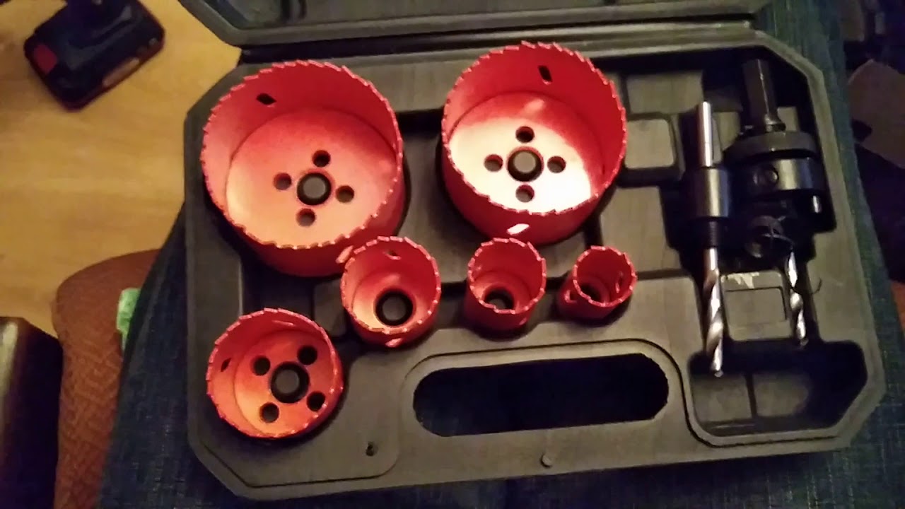 Parkside PLSS 2 A1 BIMETAL HOLE SAW SET OTWORNICE YouTube
