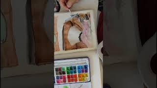 Pintando a Valentina com aquarela   parte 6