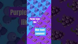 blue team comment and purple team like lets see who will win #funny 😁
